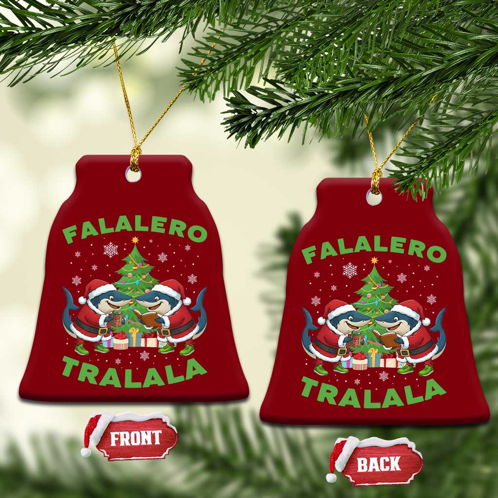 Falalero Tralala Ceramic Ornament Funny Italian Brainrot Meme Christmas Gift - Wonder Print Shop