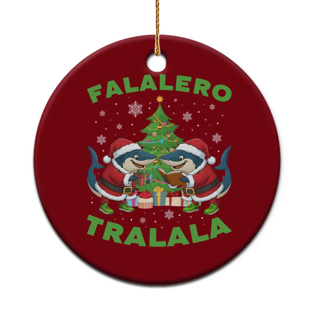 Falalero Tralala Ceramic Ornament Funny Italian Brainrot Meme Christmas Gift - Wonder Print Shop