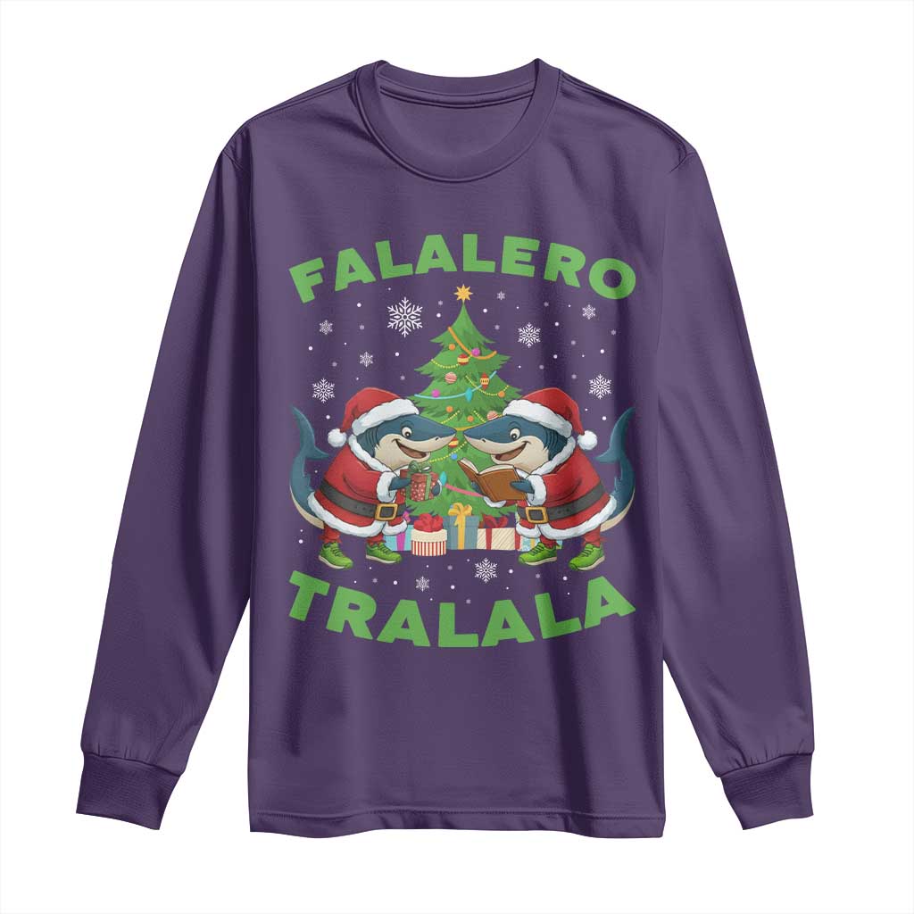Falalero Tralala Long Sleeve Shirt Funny Italian Brainrot Meme Christmas Gift - Wonder Print Shop