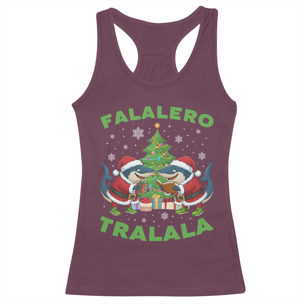 Falalero Tralala Racerback Tank Top Funny Italian Brainrot Meme Christmas Gift - Wonder Print Shop