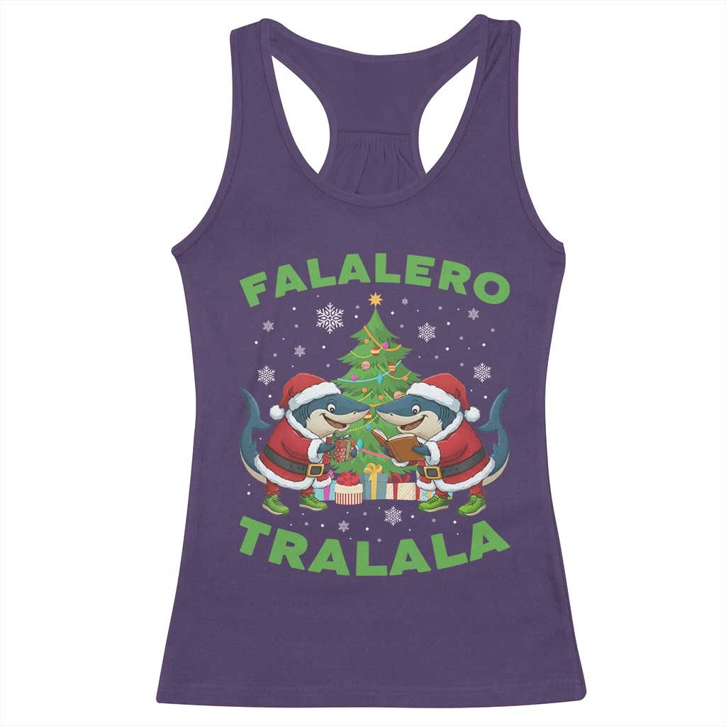 Falalero Tralala Racerback Tank Top Funny Italian Brainrot Meme Christmas Gift - Wonder Print Shop