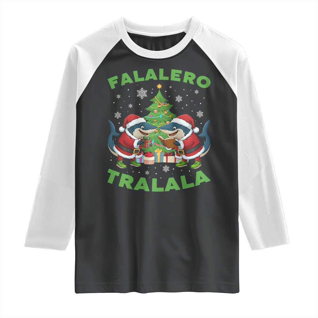 Falalero Tralala Raglan Shirt Funny Italian Brainrot Meme Christmas Gift - Wonder Print Shop