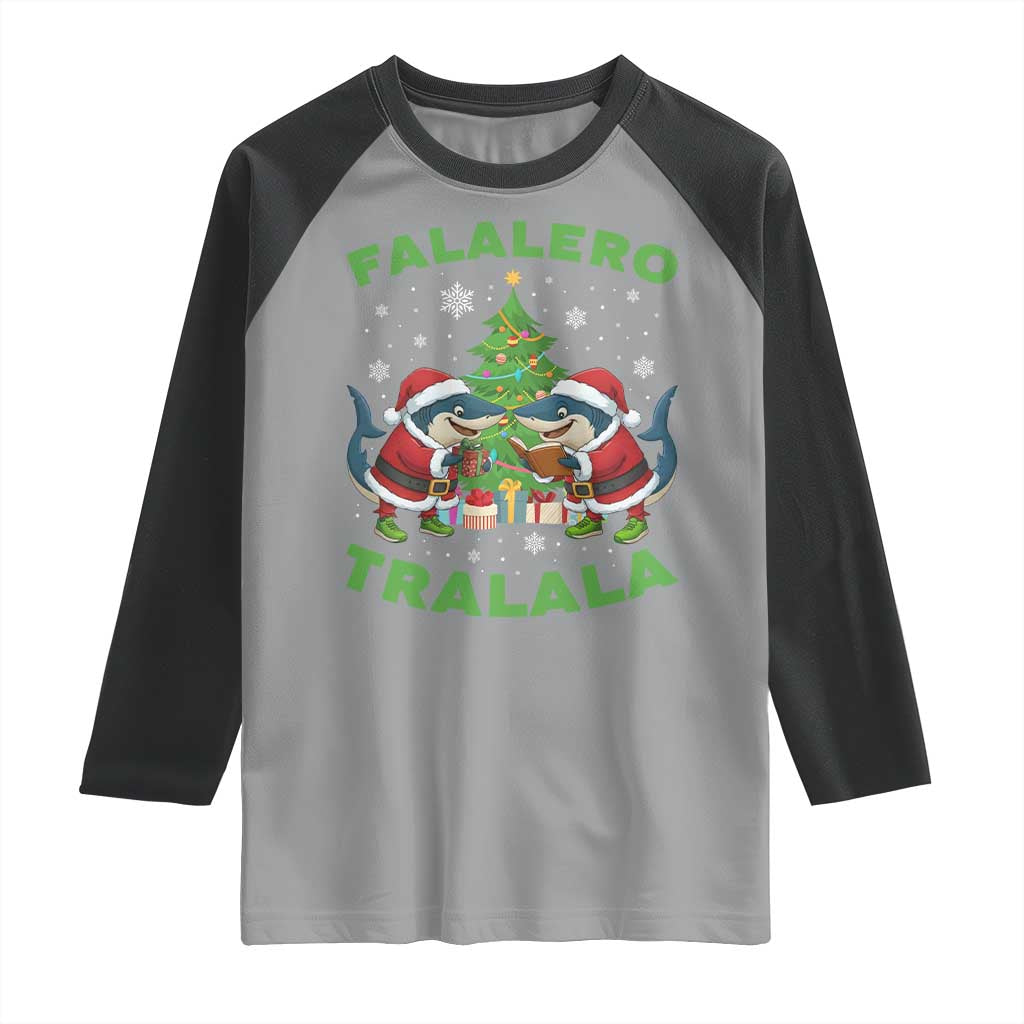Falalero Tralala Raglan Shirt Funny Italian Brainrot Meme Christmas Gift - Wonder Print Shop