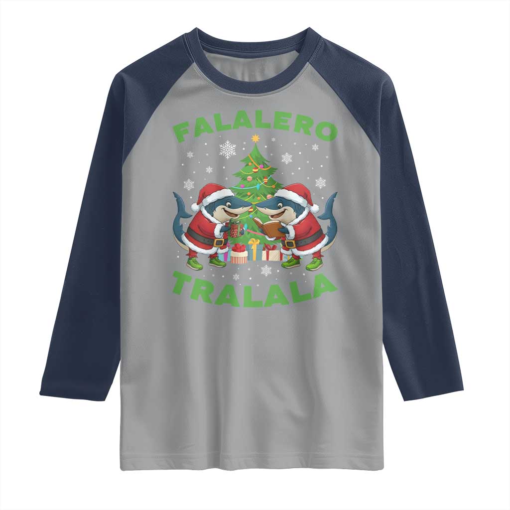 Falalero Tralala Raglan Shirt Funny Italian Brainrot Meme Christmas Gift - Wonder Print Shop