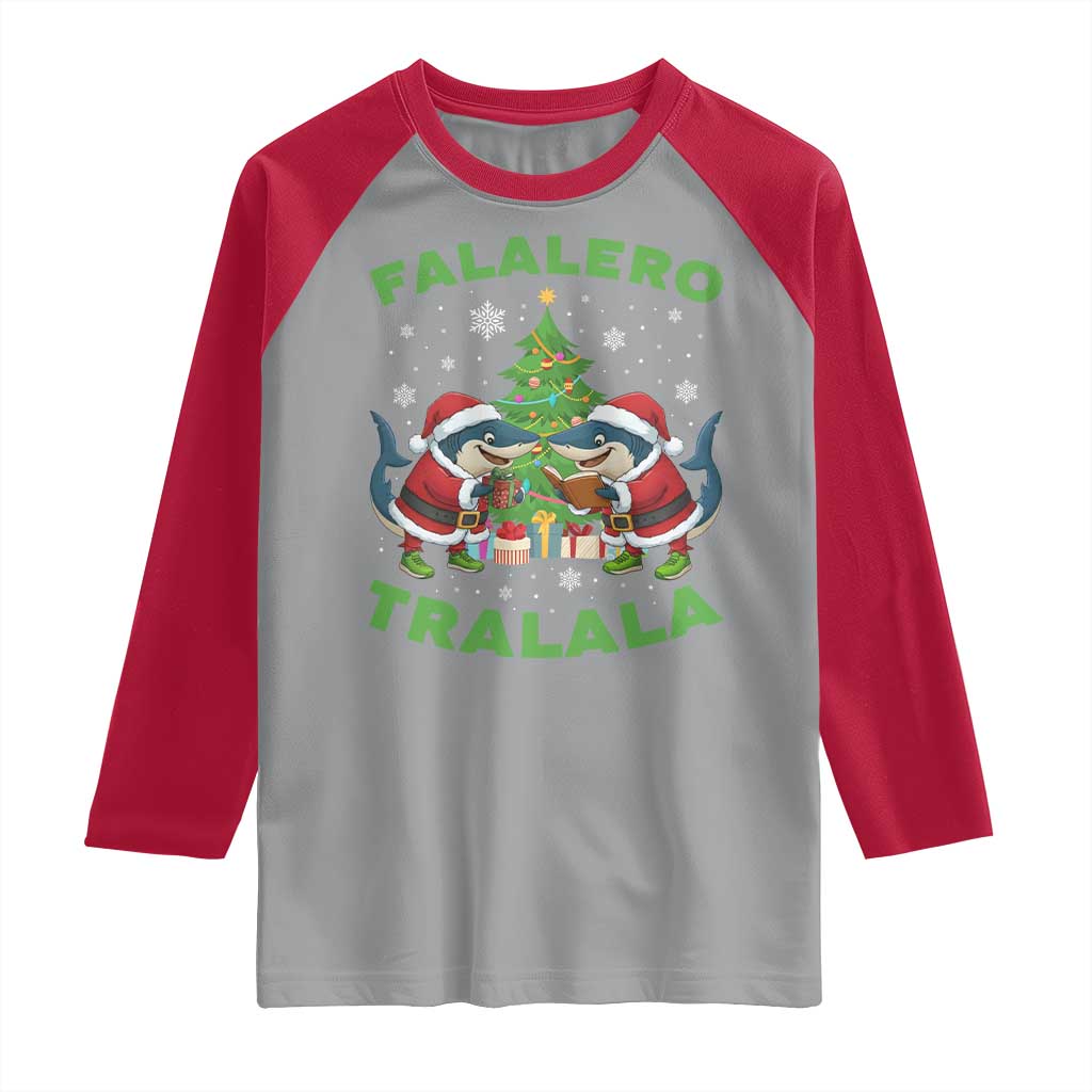 Falalero Tralala Raglan Shirt Funny Italian Brainrot Meme Christmas Gift - Wonder Print Shop