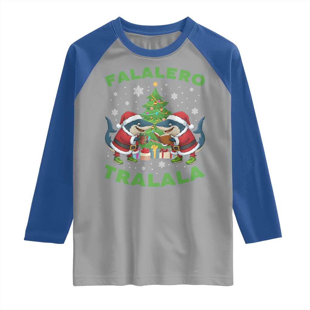 Falalero Tralala Raglan Shirt Funny Italian Brainrot Meme Christmas Gift - Wonder Print Shop