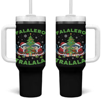 Falalero Tralala Tumbler With Handle Funny Italian Brainrot Meme Christmas Gift - Wonder Print Shop
