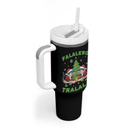 Falalero Tralala Tumbler With Handle Funny Italian Brainrot Meme Christmas Gift - Wonder Print Shop