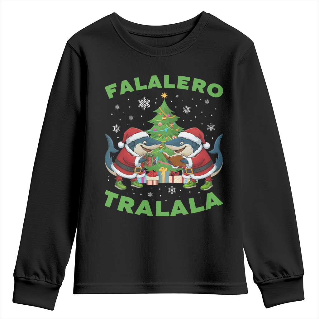 Falalero Tralala Youth Sweatshirt Funny Italian Brainrot Meme Christmas Gift - Wonder Print Shop