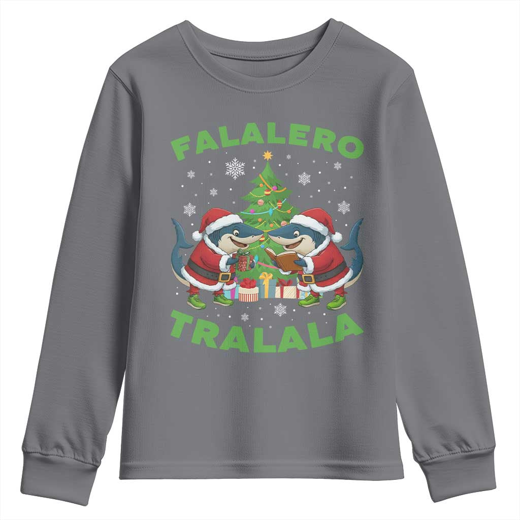 Falalero Tralala Youth Sweatshirt Funny Italian Brainrot Meme Christmas Gift - Wonder Print Shop