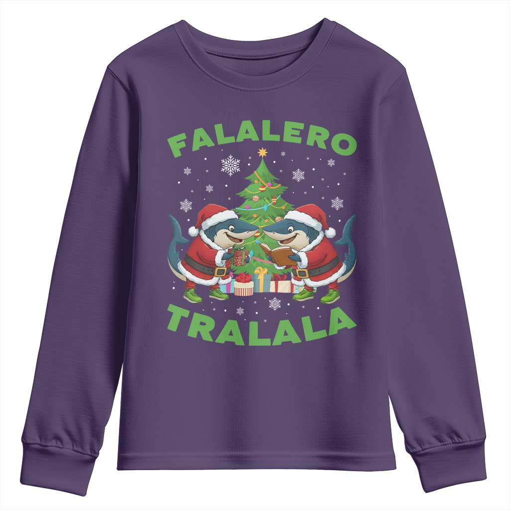 Falalero Tralala Youth Sweatshirt Funny Italian Brainrot Meme Christmas Gift - Wonder Print Shop