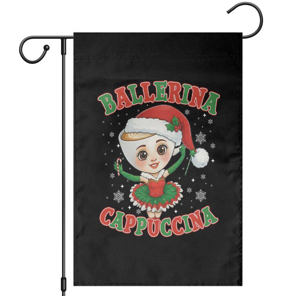 Ballerina Cappuccina Garden Flag Funny Italian Brainrot Meme Christmas Gift - Wonder Print Shop