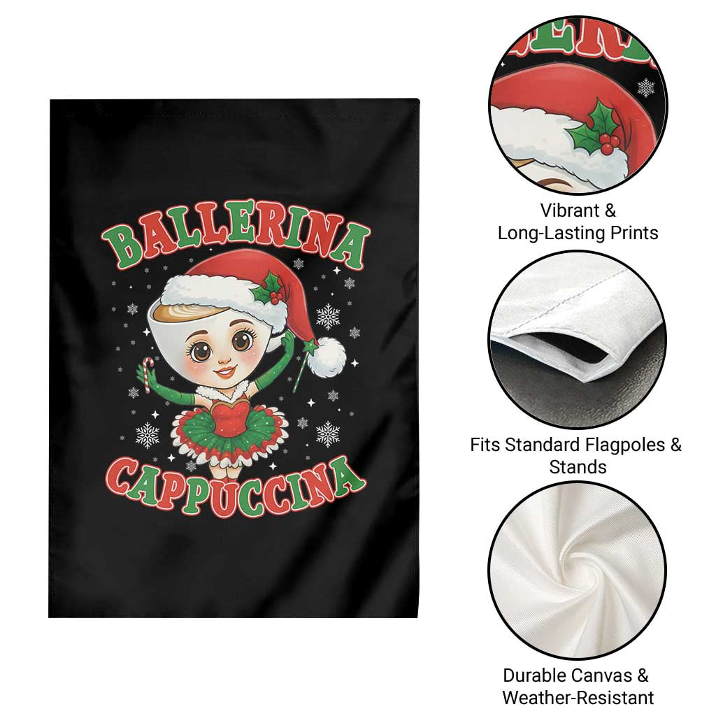 Ballerina Cappuccina Garden Flag Funny Italian Brainrot Meme Christmas Gift - Wonder Print Shop