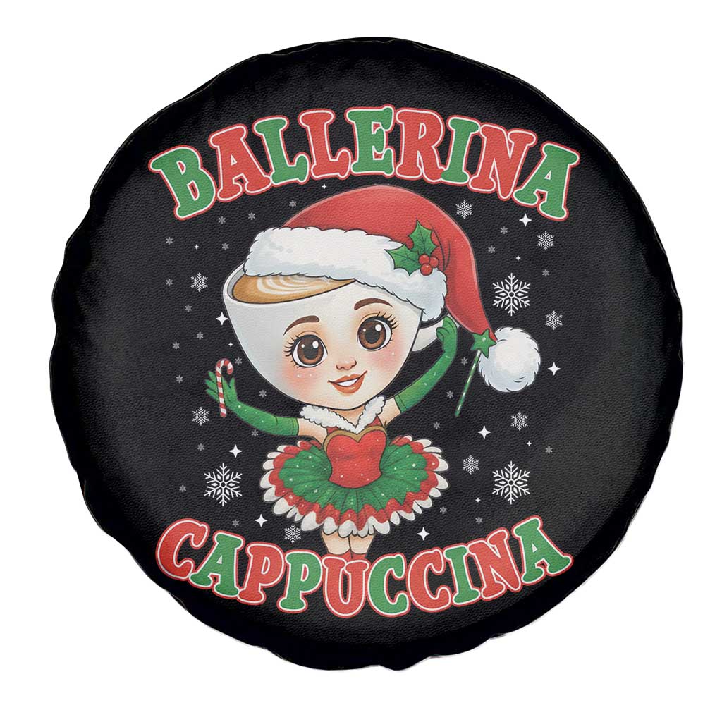 Ballerina Cappuccina Spare Tire Cover Funny Italian Brainrot Meme Christmas Gift - Wonder Print Shop