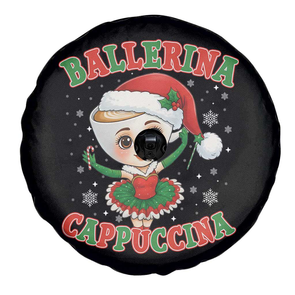 Ballerina Cappuccina Spare Tire Cover Funny Italian Brainrot Meme Christmas Gift - Wonder Print Shop
