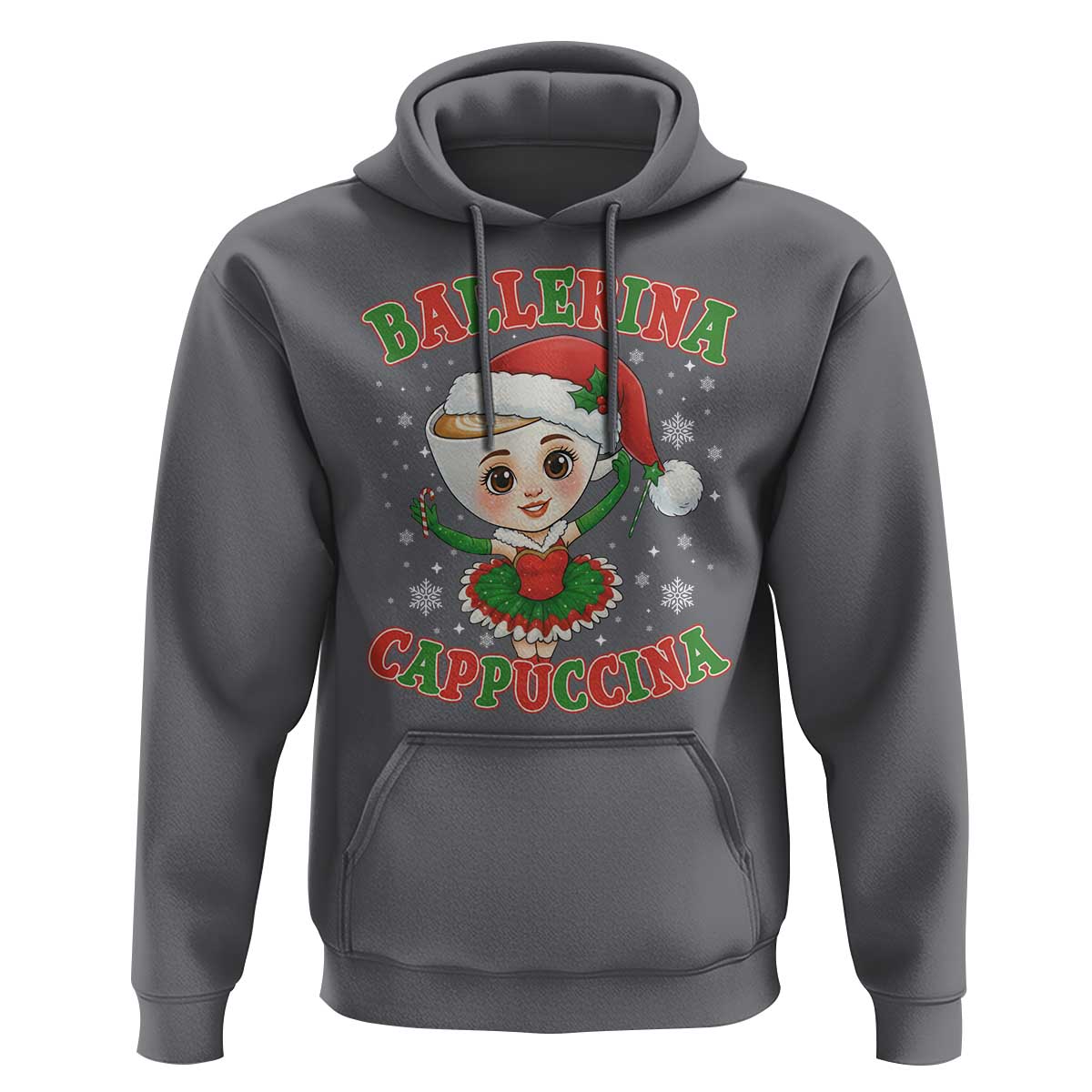 Ballerina Cappuccina Hoodie Funny Italian Brainrot Meme Christmas Gift - Wonder Print Shop