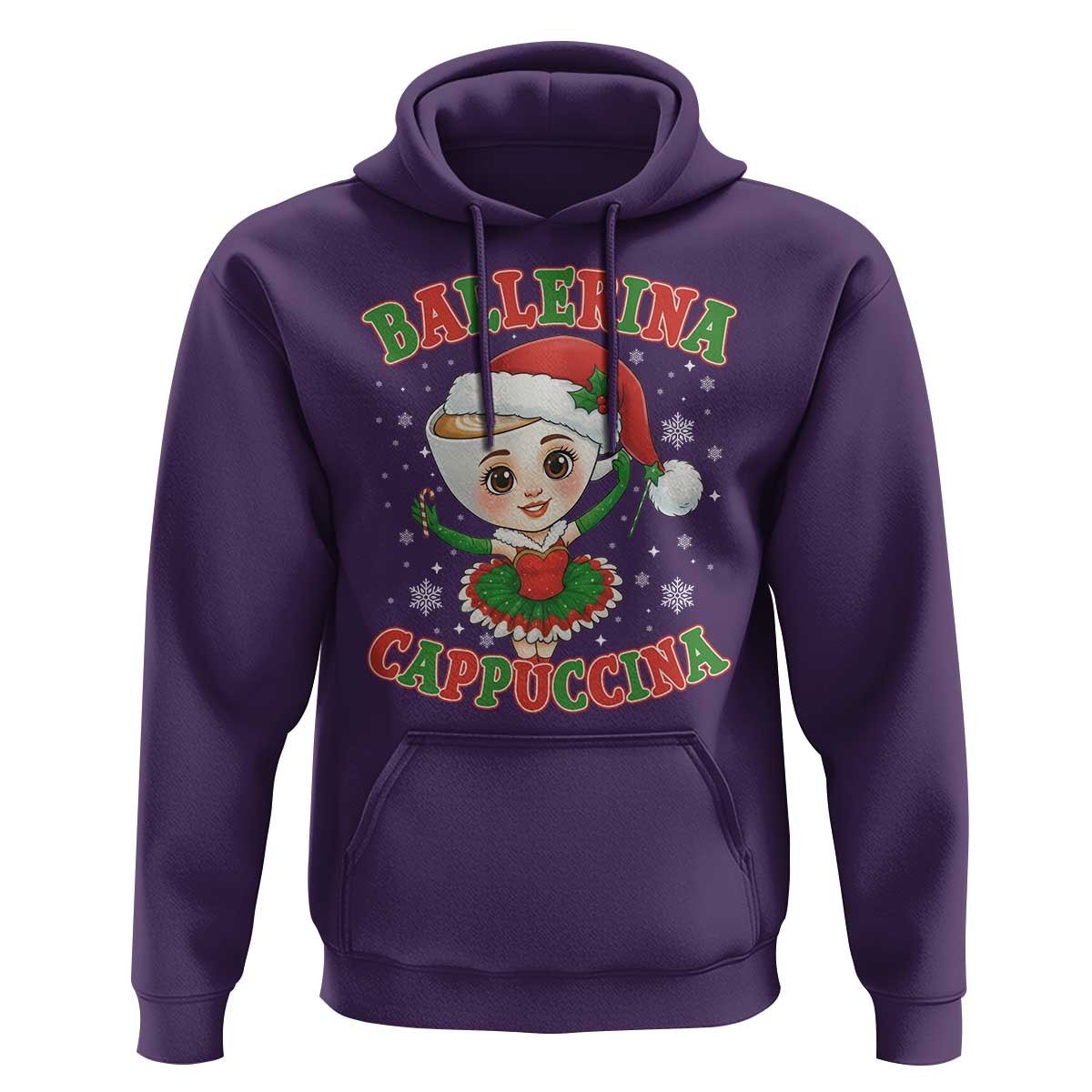 Ballerina Cappuccina Hoodie Funny Italian Brainrot Meme Christmas Gift - Wonder Print Shop