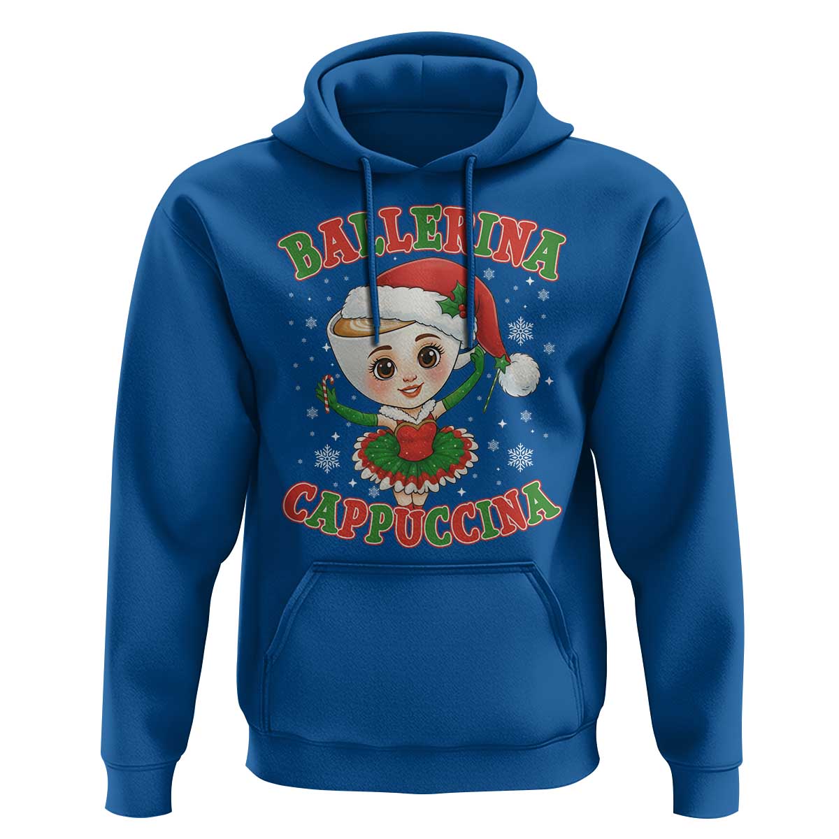 Ballerina Cappuccina Hoodie Funny Italian Brainrot Meme Christmas Gift - Wonder Print Shop