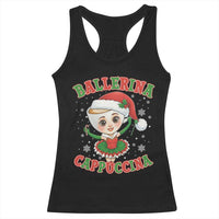 Ballerina Cappuccina Racerback Tank Top Funny Italian Brainrot Meme Christmas Gift - Wonder Print Shop