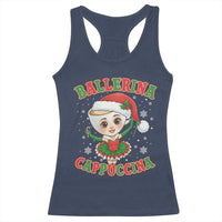 Ballerina Cappuccina Racerback Tank Top Funny Italian Brainrot Meme Christmas Gift - Wonder Print Shop