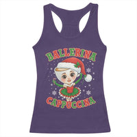 Ballerina Cappuccina Racerback Tank Top Funny Italian Brainrot Meme Christmas Gift - Wonder Print Shop