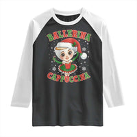 Ballerina Cappuccina Raglan Shirt Funny Italian Brainrot Meme Christmas Gift - Wonder Print Shop