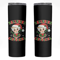 Ballerina Cappuccina Skinny Tumbler Funny Italian Brainrot Meme Christmas Gift - Wonder Print Shop