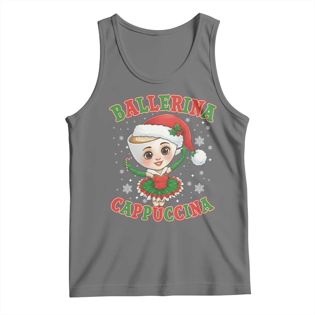 Ballerina Cappuccina Tank Top Funny Italian Brainrot Meme Christmas Gift - Wonder Print Shop