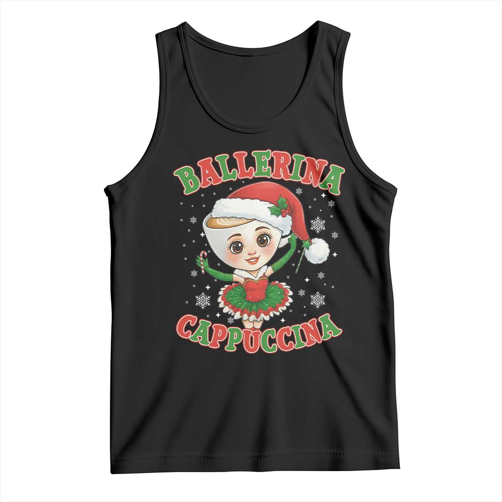 Ballerina Cappuccina Tank Top Funny Italian Brainrot Meme Christmas Gift - Wonder Print Shop
