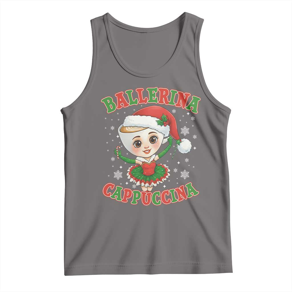 Ballerina Cappuccina Tank Top Funny Italian Brainrot Meme Christmas Gift - Wonder Print Shop