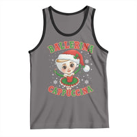 Ballerina Cappuccina Tank Top Funny Italian Brainrot Meme Christmas Gift - Wonder Print Shop