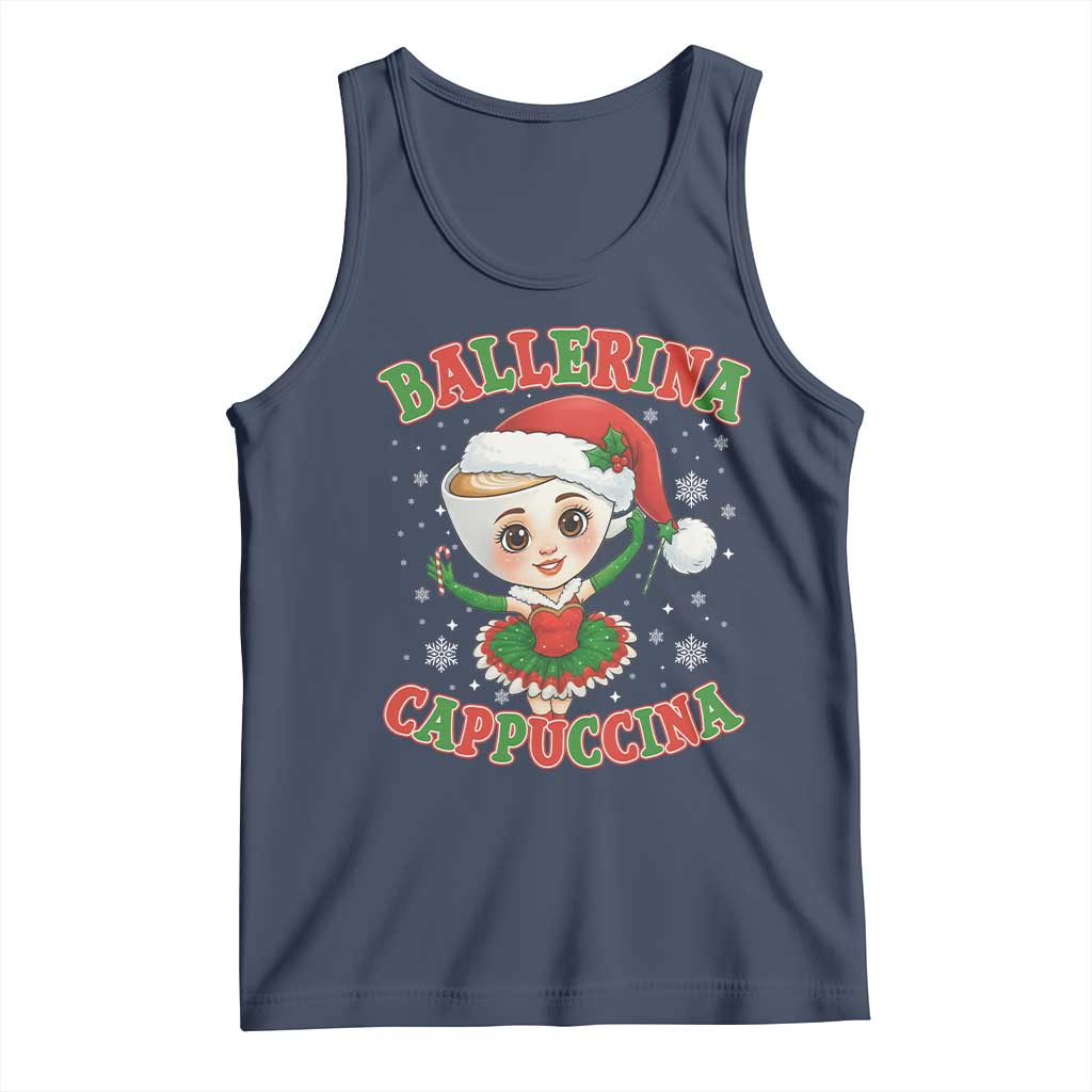 Ballerina Cappuccina Tank Top Funny Italian Brainrot Meme Christmas Gift - Wonder Print Shop