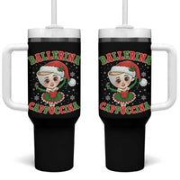 Ballerina Cappuccina Tumbler With Handle Funny Italian Brainrot Meme Christmas Gift - Wonder Print Shop