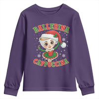 Ballerina Cappuccina Youth Sweatshirt Funny Italian Brainrot Meme Christmas Gift - Wonder Print Shop
