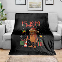 Ho Ho Ho Sahur Italian Brainrot Meme Throw Blanket Funny Gen Z Alpha Christmas Gift - Wonder Print Shop
