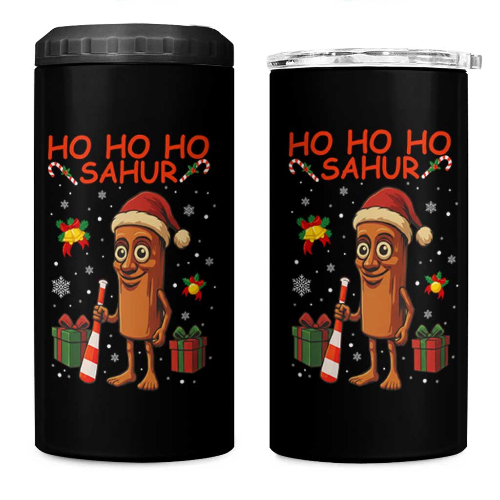 Ho Ho Ho Sahur Italian Brainrot Meme 4 in 1 Can Cooler Tumbler Funny Gen Z Alpha Christmas Gift - Wonder Print Shop