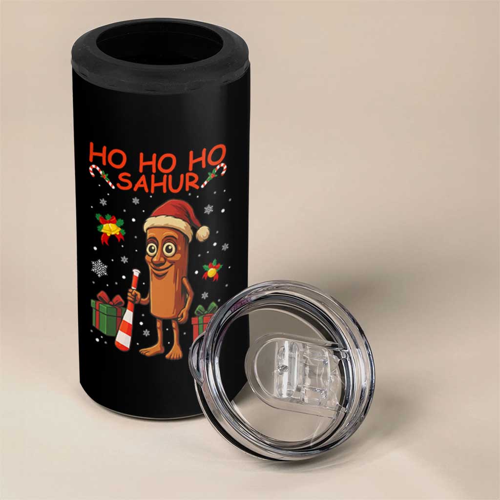 Ho Ho Ho Sahur Italian Brainrot Meme 4 in 1 Can Cooler Tumbler Funny Gen Z Alpha Christmas Gift - Wonder Print Shop
