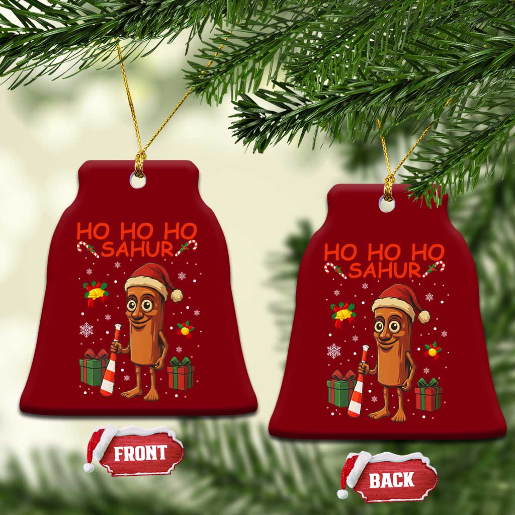 Ho Ho Ho Sahur Italian Brainrot Meme Ceramic Ornament Funny Gen Z Alpha Christmas Gift - Wonder Print Shop