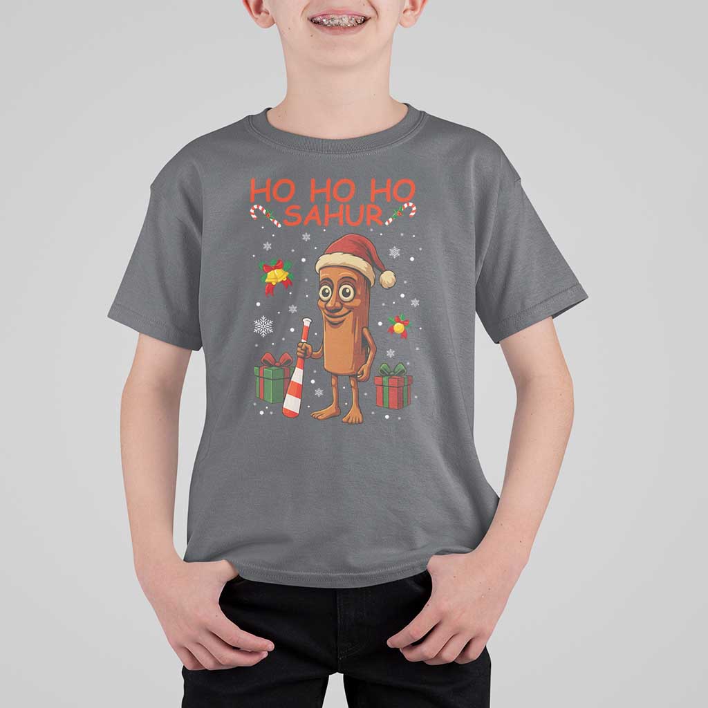 Ho Ho Ho Sahur Italian Brainrot Meme T Shirt For Kid Funny Gen Z Alpha Christmas Gift - Wonder Print Shop