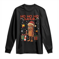 Ho Ho Ho Sahur Italian Brainrot Meme Long Sleeve Shirt Funny Gen Z Alpha Christmas Gift - Wonder Print Shop