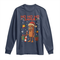 Ho Ho Ho Sahur Italian Brainrot Meme Long Sleeve Shirt Funny Gen Z Alpha Christmas Gift - Wonder Print Shop