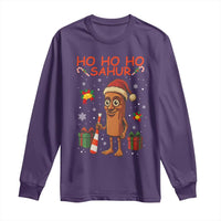 Ho Ho Ho Sahur Italian Brainrot Meme Long Sleeve Shirt Funny Gen Z Alpha Christmas Gift - Wonder Print Shop