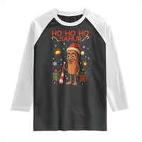 Ho Ho Ho Sahur Italian Brainrot Meme Raglan Shirt Funny Gen Z Alpha Christmas Gift - Wonder Print Shop