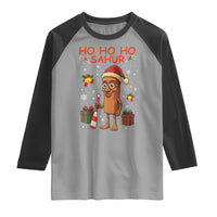 Ho Ho Ho Sahur Italian Brainrot Meme Raglan Shirt Funny Gen Z Alpha Christmas Gift - Wonder Print Shop