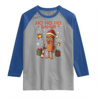 Ho Ho Ho Sahur Italian Brainrot Meme Raglan Shirt Funny Gen Z Alpha Christmas Gift - Wonder Print Shop