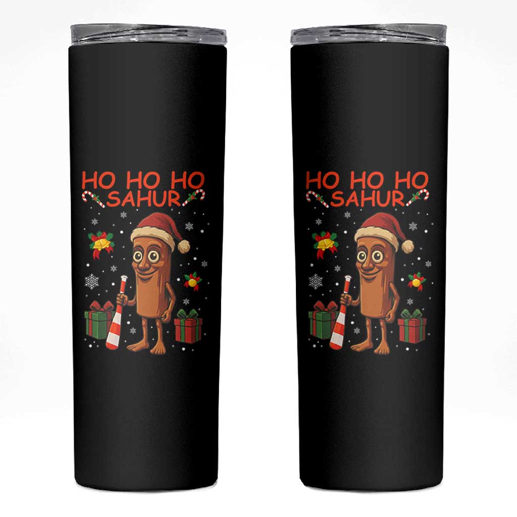 Ho Ho Ho Sahur Italian Brainrot Meme Skinny Tumbler Funny Gen Z Alpha Christmas Gift - Wonder Print Shop