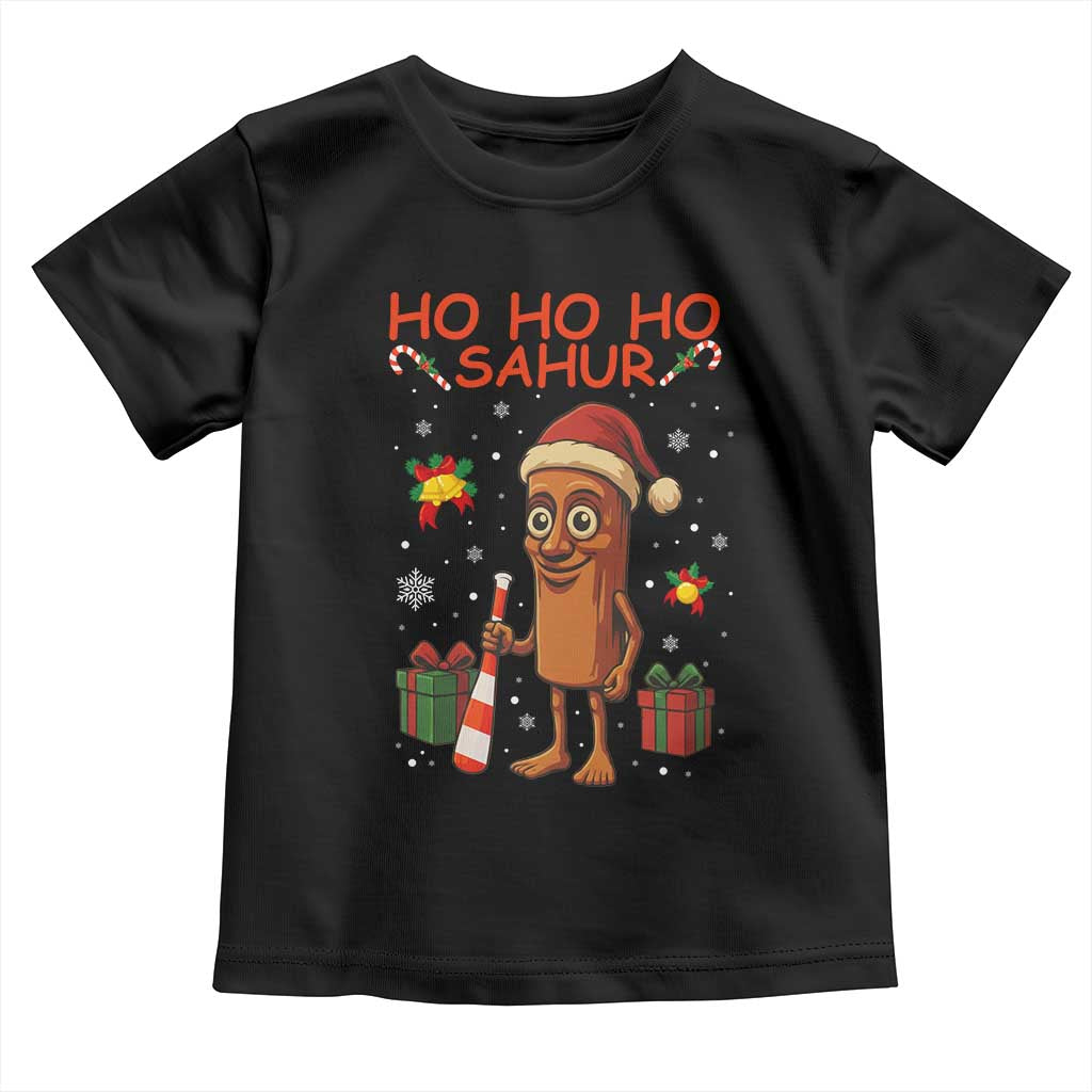 Ho Ho Ho Sahur Italian Brainrot Meme Toddler T Shirt Funny Gen Z Alpha Christmas Gift - Wonder Print Shop