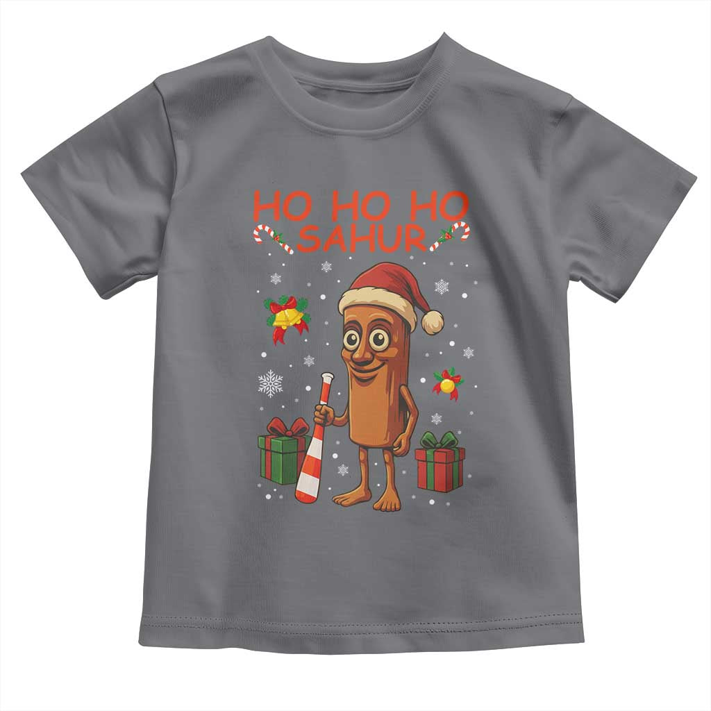 Ho Ho Ho Sahur Italian Brainrot Meme Toddler T Shirt Funny Gen Z Alpha Christmas Gift - Wonder Print Shop