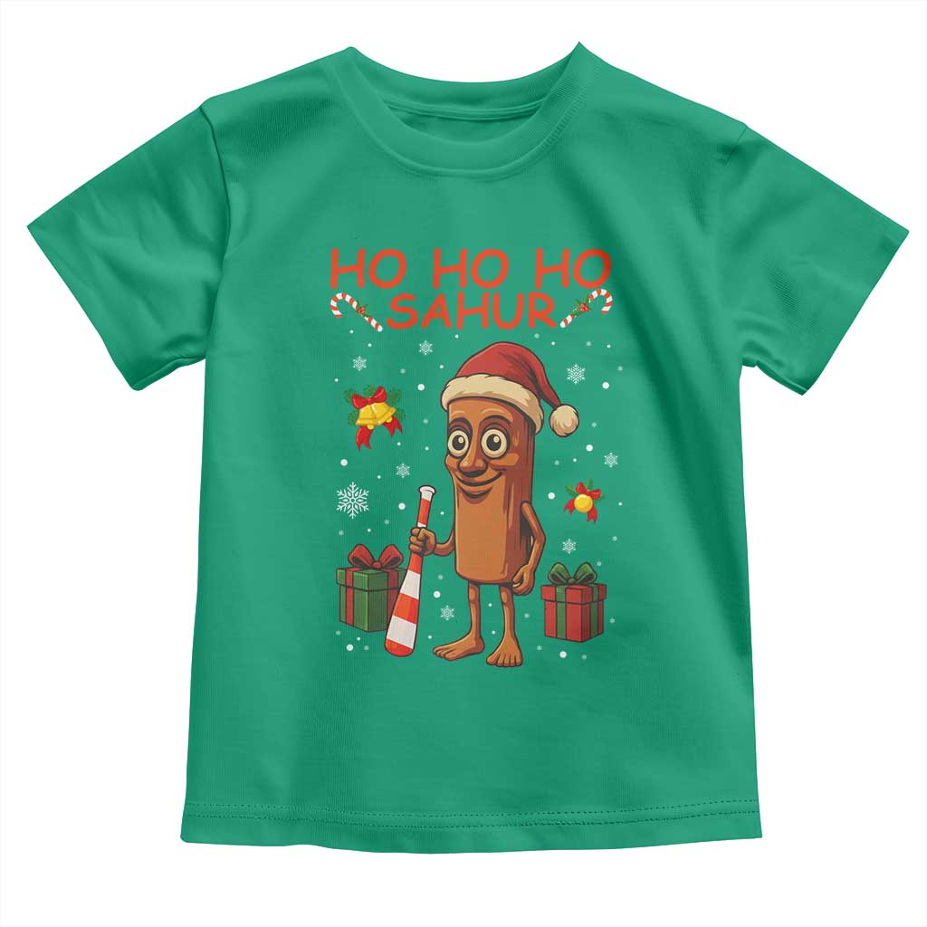 Ho Ho Ho Sahur Italian Brainrot Meme Toddler T Shirt Funny Gen Z Alpha Christmas Gift - Wonder Print Shop