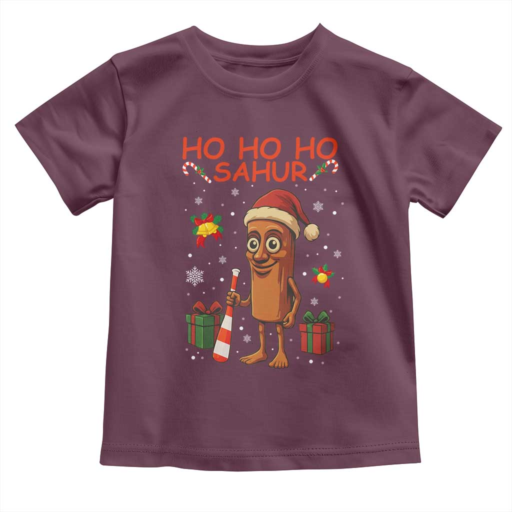 Ho Ho Ho Sahur Italian Brainrot Meme Toddler T Shirt Funny Gen Z Alpha Christmas Gift - Wonder Print Shop